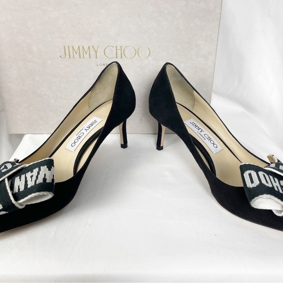 Jimmy Choo Tegan 60mm Pointed Toe Heels Black - Picture 5 of 8